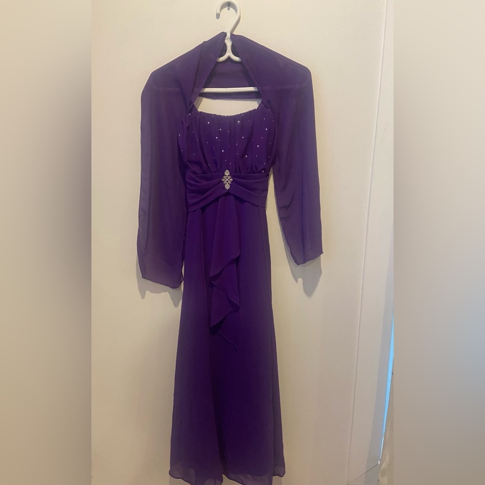 Purple prom dress